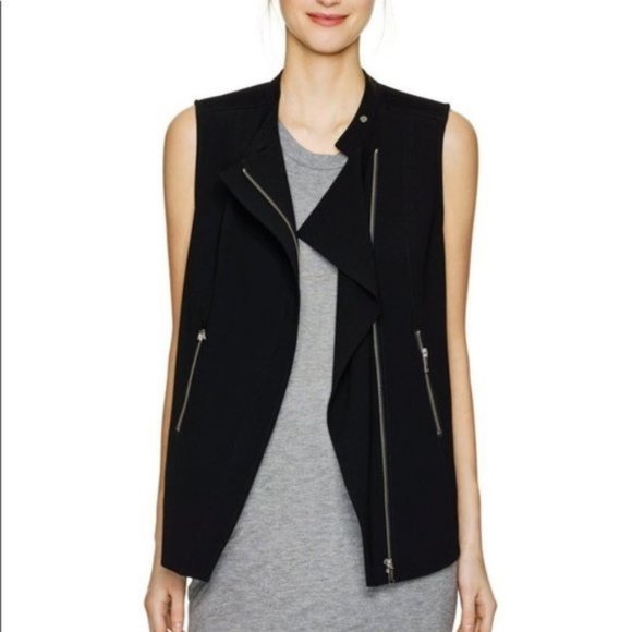 Artizia Babaton Redford Moto Vest (Black, 0) - Picture 6 of 6